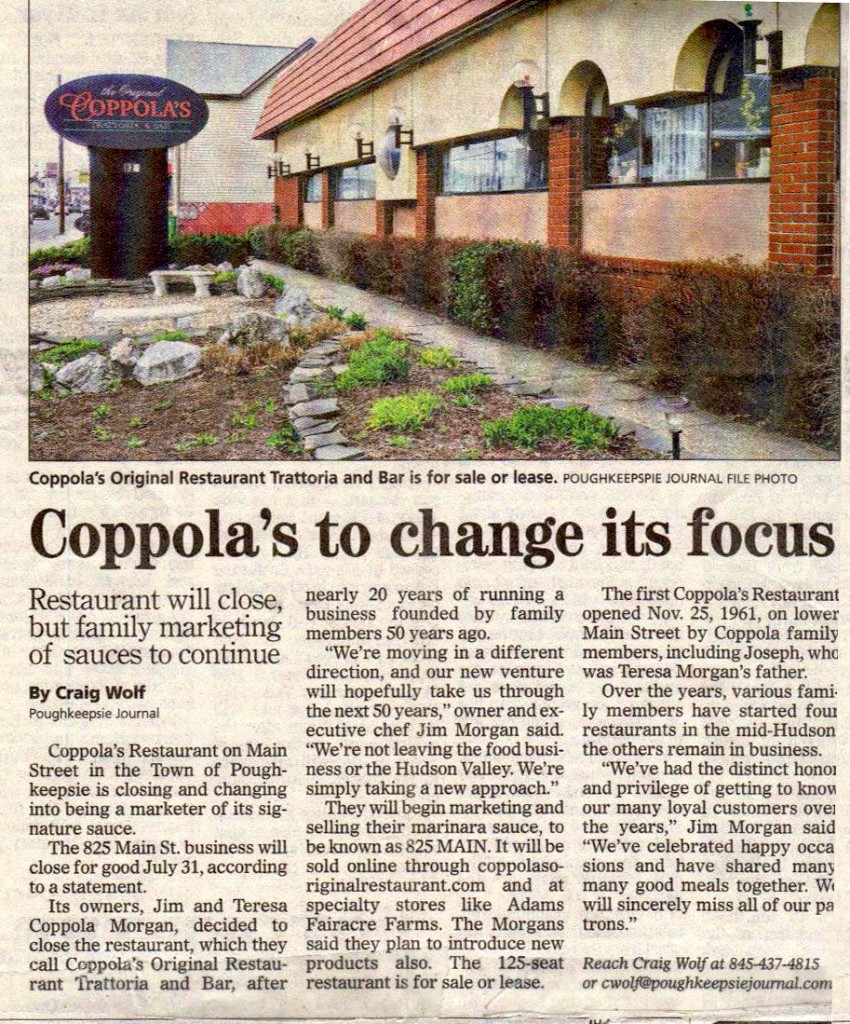Coppola's to Change Focus