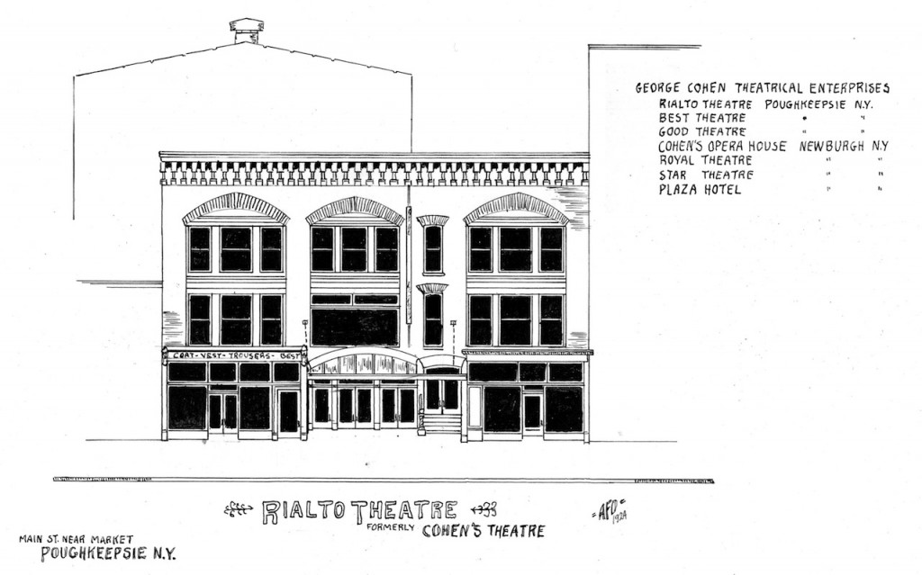 Architectural Sketch of the Rialto Theatre