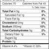 825 Main Margherita Pizza Sauce Nutrition Label